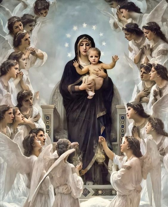 Nossa Senhora Rainha dos Anjos com o Menino Jesus